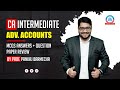 CA INTER | MCQs Answers &amp; Question Paper Review | MAY 2025 | Accounts | Prof. Pankaj Barmecha |