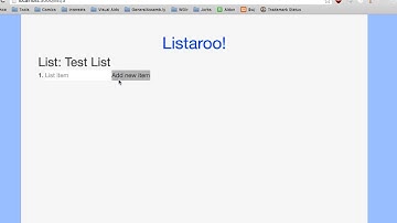 Making a Rails App, Part 1: Introducing Listaroo