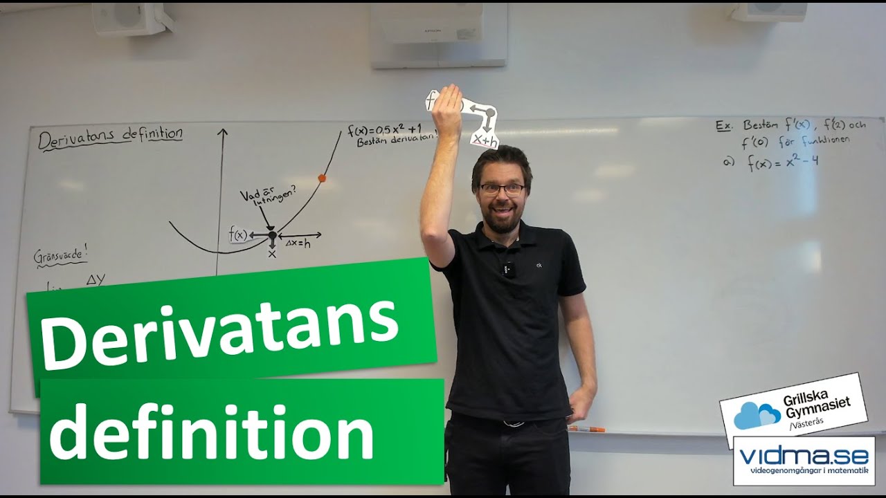 Matematik 3. DERIVATANS DEFINITION - Förståelse och metod!