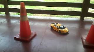 Zig zag car driving