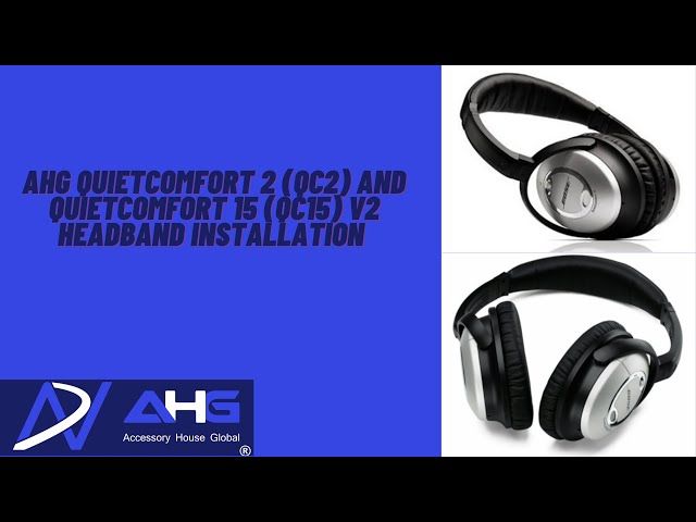SOULWIT Bandeau Latéral Glissant QC15/QC2 – Kit Réparation Remplacement Pour Bose QuietComfort 15 & 2 – DIY Facile