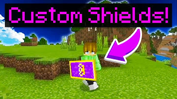 How To get A Custom Shield in Minecraft Bedrock!