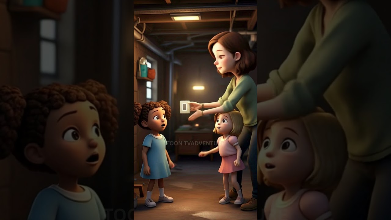 Mia Lily Hears a Ghost Sound! Spooky Basement Adventure | Toon Adventures TV