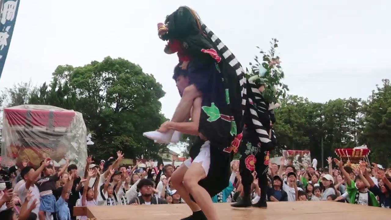 神戸市　岩岡神社秋祭り　秋田獅子舞奉納　令和7年(2025年)10月12日