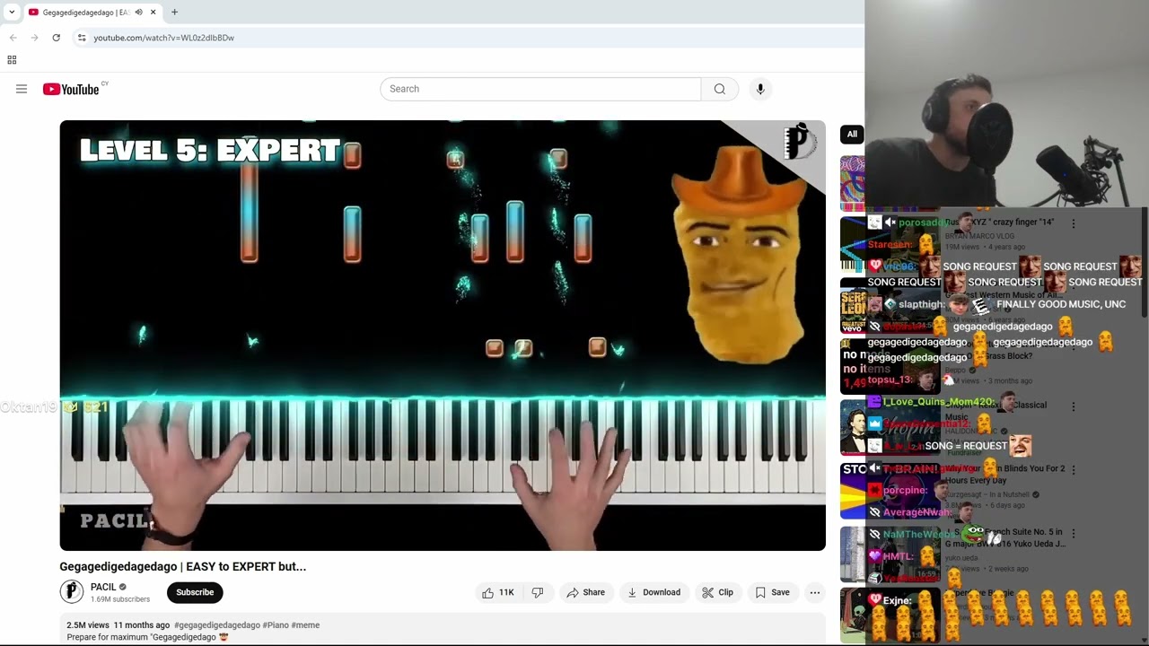 Forsen Reacts to Gegagedigedagedago | EASY to EXPERT but...