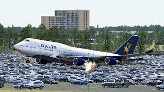 Worst Boieng747 Landing When Pilot Was Busy On Phone | XP11 screenshot 5