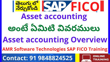 SAP FICO in Telugu - Asset accounting Overview - SAP FICO Course in Telugu - SAP FICO in Telugu