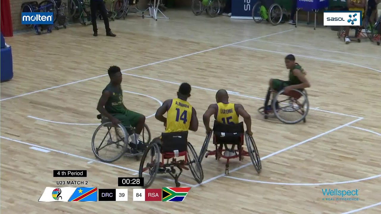 2022 IWBF Africa Men's U23 Africa Championships DR Congo vs South Africa YouTube