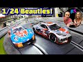 Carrera 1/24 slot car unboxing and test run on policar track