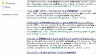Internet Defamation Defenses