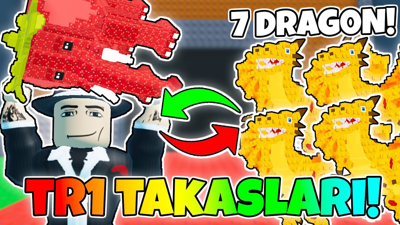 7 DRAGONU TEK VİDEODA TAKASLADIM! 😱 - Steal a Brainrot Türkçe