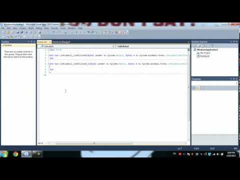 Visual Basic tutorial: LinkLabel