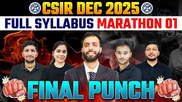 Full Syllabus Marathon 01 🚀 BRAHMOS 2.0 🚀 CSIR Dec 2025  IIT GATE 2026
