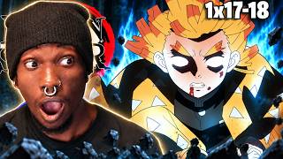 ZENITSU IS TOO GOATED! FIRST TIME BINGE Watching Demon Slayer | Ep. 17 - 18