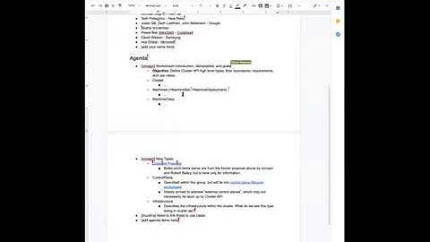 20190415 - Cluster API - Data Model breakout