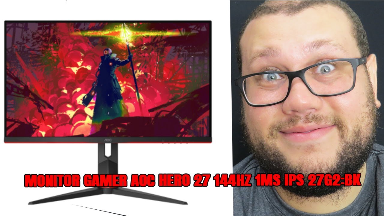 Monitor Gamer Aoc Hero 27 144hz 1ms Ips 27g2 Bk Youtube