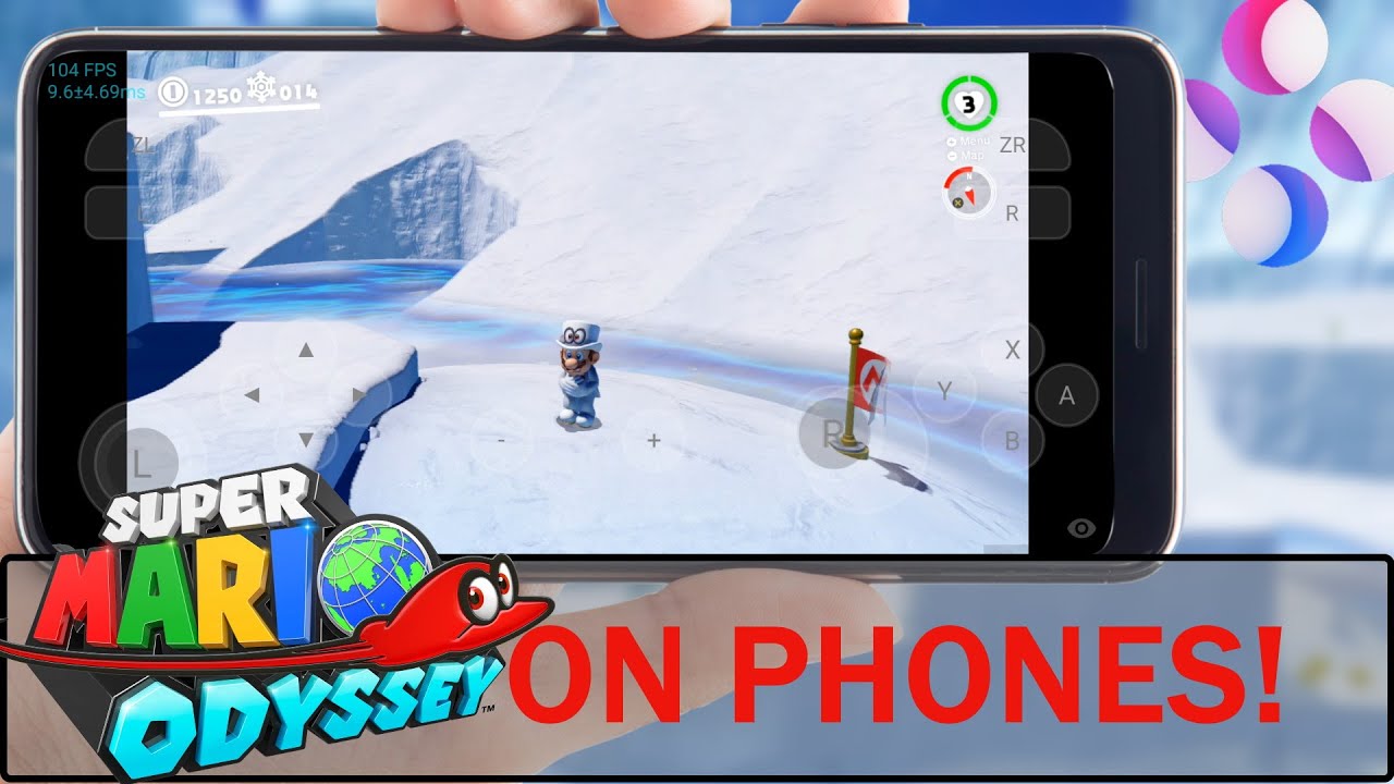 Mario Odyssey Snow Kingdom up to 100+FPS ON PHONES! | Skyline Emulator for Android