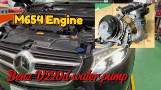 Mercedes bens water pump replacement #Part01[M654 Engine]