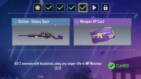 Kill 2 enemies with headshots using any sniper rifle in MP Matches