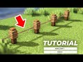 【マイクラ建築】リアルなフェンスの作り方 | Minecraft Realistic Fence Design