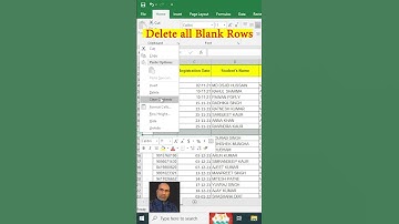 Excel Interview Question | Delete Blank Rows #excel #exceltips #exceltutorial #msexcel #shorts