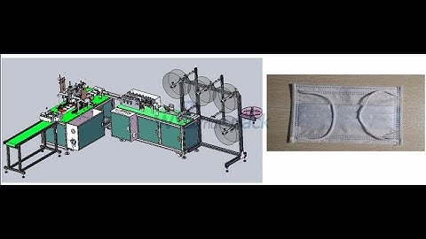 Inside Earloop Disposable Surgical Face Mask Machine for 3 Ply Machine Stock with CE