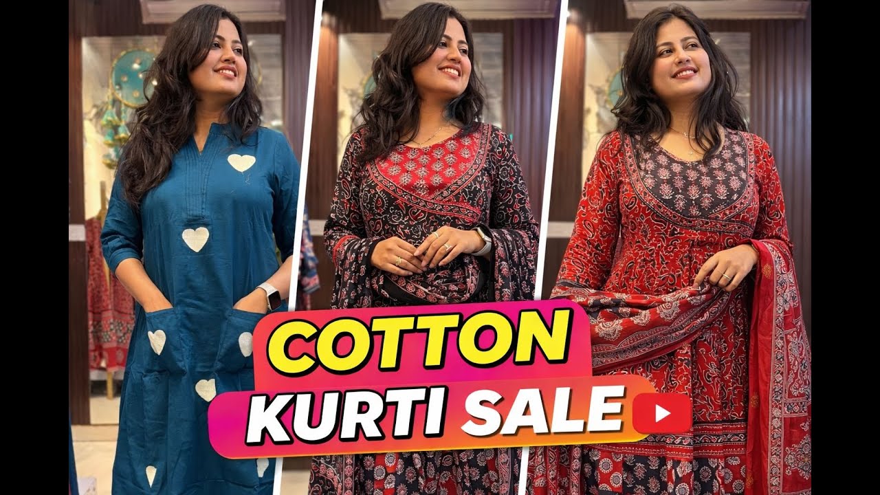 Cotton kurti new viral collection #cottonsuits #jaipurikurti