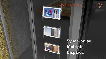 15" Digital Rod Powered Window Display