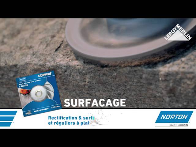 utiliser le disque surfacage pour beton norton youtube
