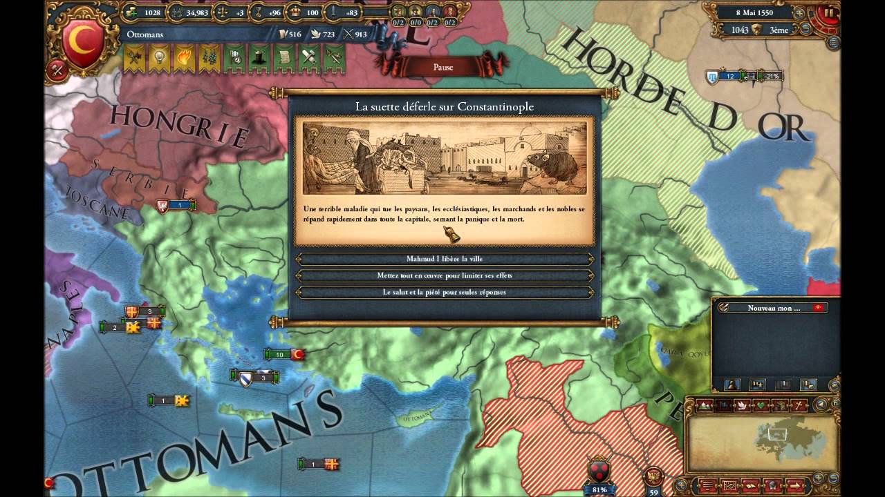 Let's play Europa universalis 4 L'Empire Ottoman Episode 102 FR YouTube