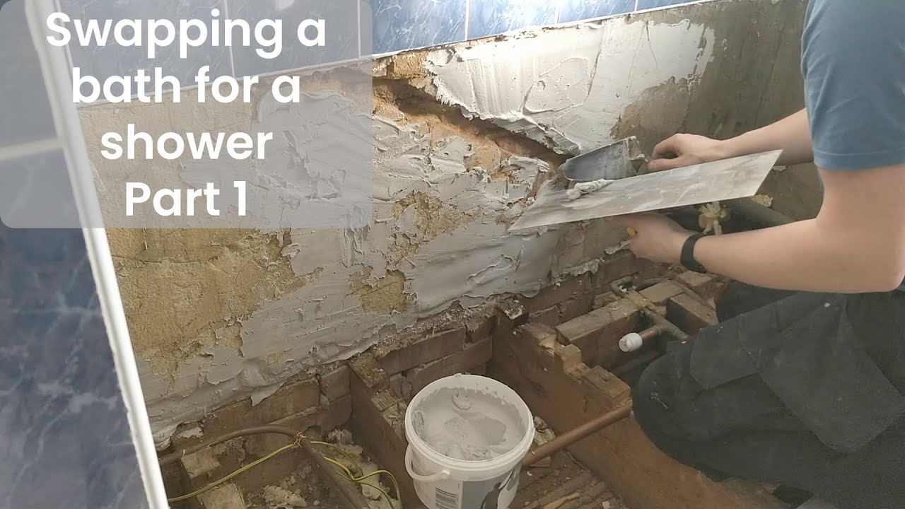 How to install a shower tray Part 1 YouTube