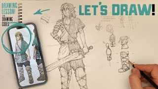 Learning to Draw Link - (Zelda: Tears of The Kingdom!) screenshot 5