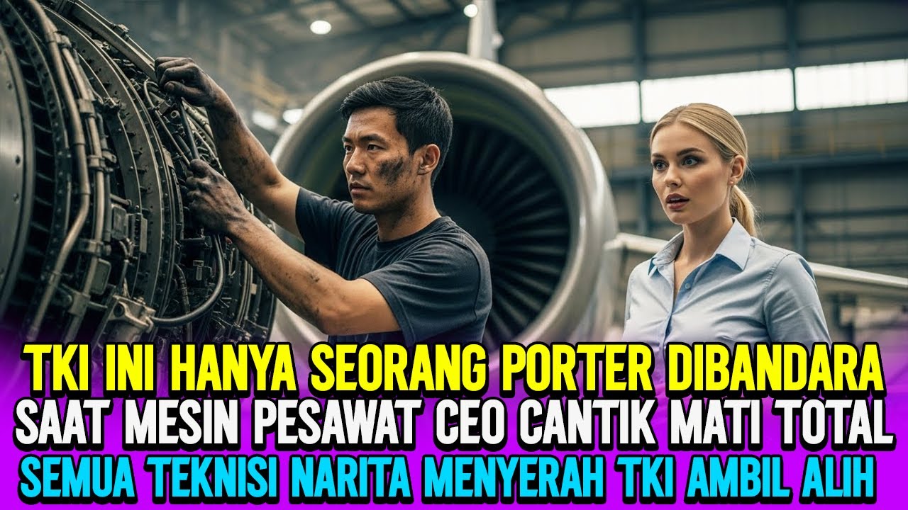 HANYA BUTUH WAKTU SEKEJAP TKI INI BIKIN SEMUA TEKNISI NARITA BERSUJUD SAAT AMBIL ALIH MESIN PESAWAT