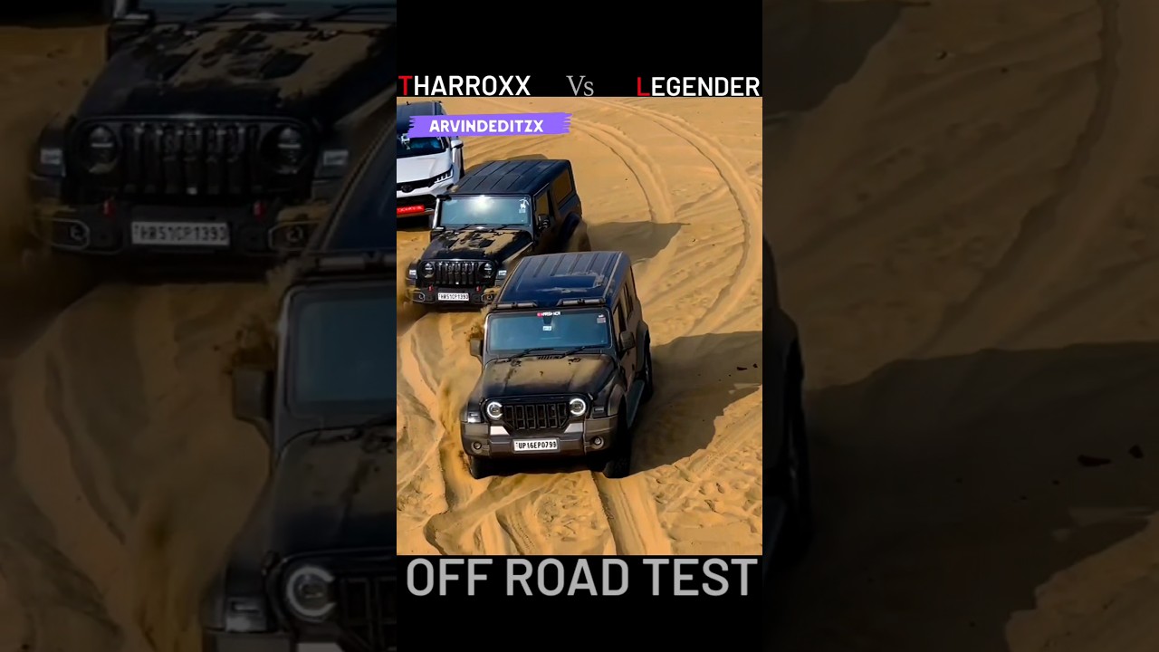 Mahindra Thar Roxx vs Toyota Fortuner Legender OFF ROAD TEST ⚠️✅