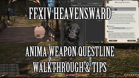 FFXIV Heavensward: Anima Weapon Questline Walkthrough & Tips