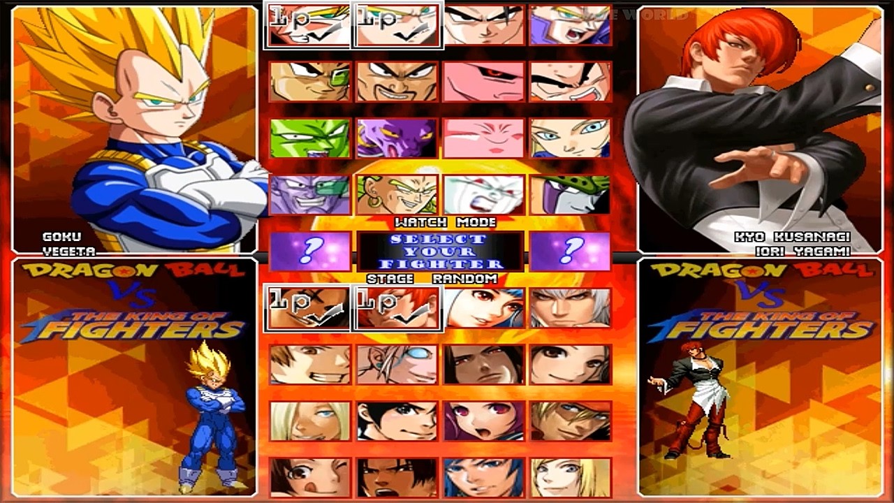 Геймплей Dragon Ball Z Vs King Of Fighters Mugen