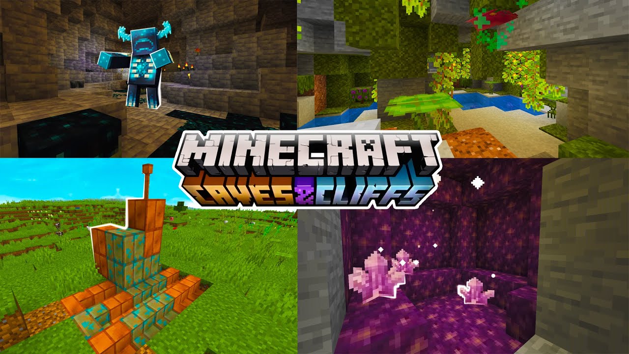 SAIU! MOD MINECRAFT 1.17 CAVE AND CLIFFS PARA MINECRAFT! MOD CAVE E CLIFFS  PARA MINECRAFT JAVA! 