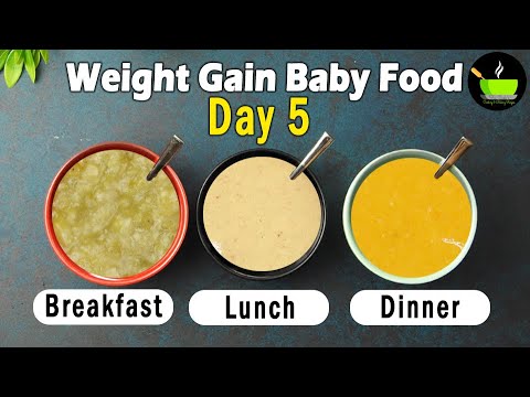 Baby Food Day 5 | Weight Gain Baby Food | Egg Pancake | Sprouted Ragi Porridge |Oats Carrot Porridge | She Cooks