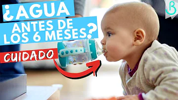 ¿Qué ocurre si los bebés beben agua?