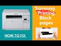 samsung printer printing black pages