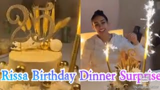 Riss \& Quan| Rissa 25th Birthday Dinner Surprise+ Birthday wishes from her Friends