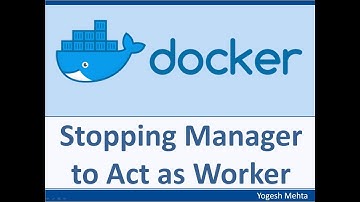 Docker Swarm | How to stop the Manager to act as Worker