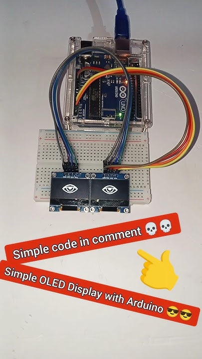 how to use OLED display with Arduino #ai #robotics - YouTube