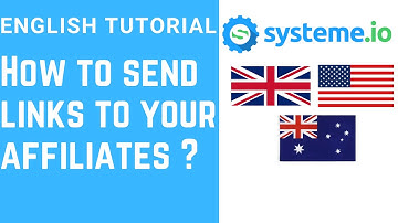 How to send links to your affiliates on systeme.io ?