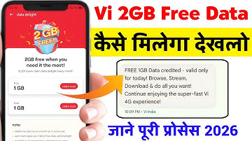 Vi 1gb Free Data | Vi Sim Me Free Data Kaise Paye | Vi Me 1gb Data Free Kaise Le | Vi Free Data 1 Gb