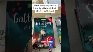 What does a dyslexia friendly kids book look like? 👀🤩📚👍 ad #dyslexiaawareness #dyslexia