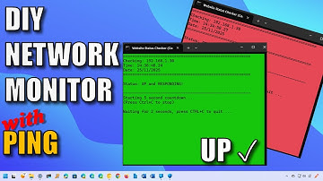 Eenvoudige doe-het-zelf netwerkmonitor met behulp van ping