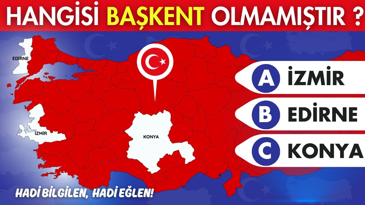 TÜRKİYE`Yİ NE KADAR TANIYORSUN ? | Türkiye Genel Kültür Testi! | TÜRKİYE BULMACA🇹🇷