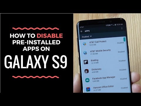 Galaxy S9에 사전 설치된 앱을 제거하는 방법