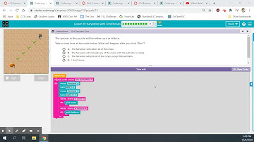 Code.org Express Course: Lesson 19 - Harvesting with Conditionals (23 - 24)